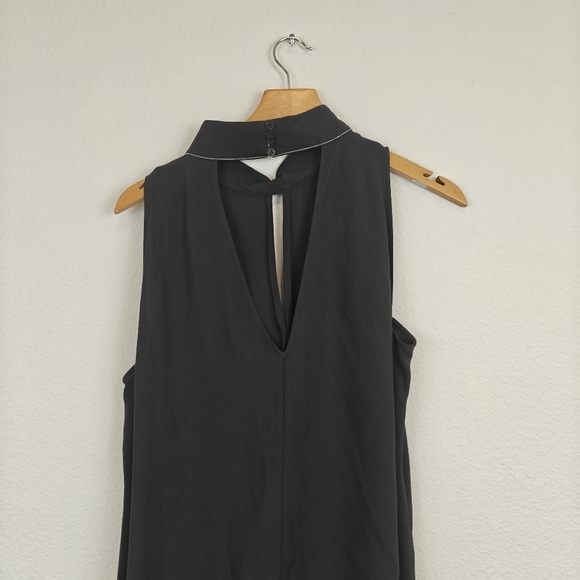 Lafayette 148 NY High Neck Sleeveless Silk Cutout Blouse Size M Women's - Picture 8 of 11